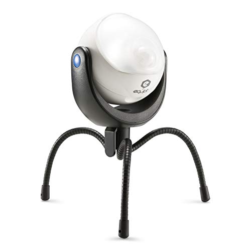 Equipt EQBPL090 Weather Resistant Portable Multi-Functional 360 Degree LED Light w/ Motion Sensor for Outdoor Lighting