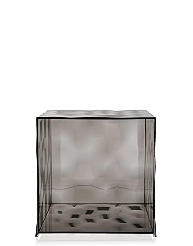 Kartell Optic cube meuble rangement transparent fumé design - 3