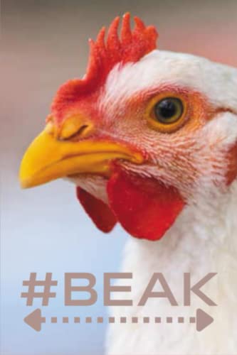 #BEAK Squared Notebook with Cute Cover, Ideal for Life, Chickens and Worms Lovers.: 100 Squared Pages, 6x9 Inch.