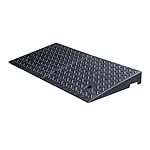 Black-Rubber-Plastic-Roadside-Step-Mat-Slope-Mat-Household-Threshold-Mat-Car-Uphill-Mat-Rubber-Stair-Mat-100x50x17CM