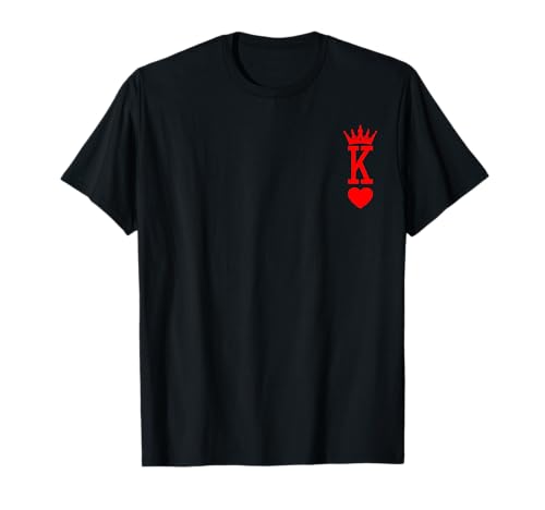 King of Hearts Costume d'Halloween pour couple de roi reine T-Shirt