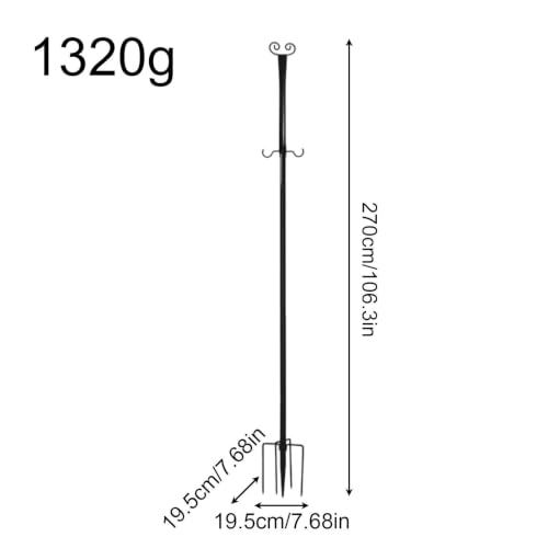 Lampadaires externes avec support de suspension pour cour et passerelle