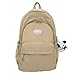 irLocy Korean Backpack Aesthetic Backpack Aesthetic Supplies Cute Backpack Y2k Backpack (brown)