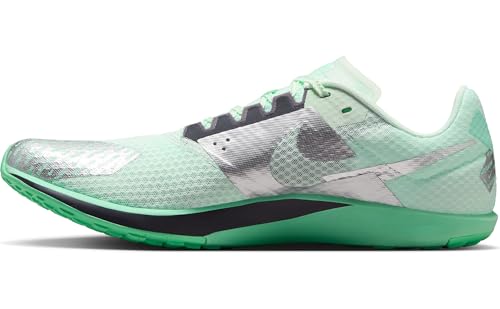 Nike Rival Waffle 6 Road and Cross-Country Racing Shoes (DX7998-300, Barely Green/Green Glow/Mint Foam/Metallic Silver) - Main Image