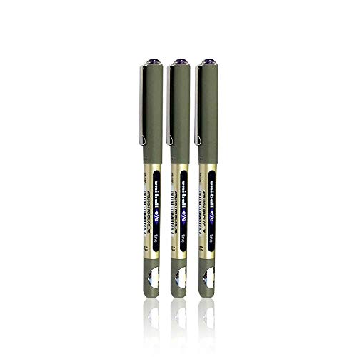 Uni-ball EYE UB-157 Lot De 10 Stylos Roller Pointe 0,7mm Violet - Écriture Fluide