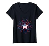 Patriotic Flag Pride USA 4th July Fireworks