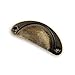 8 SZTUK Mini Brązowe Uchwyty metalowe 50x20mm Pudełko Pulls Szuflady Gałka Szafa Szuflada Zabytkowe Mosiądz Meble Uchwyt (Color : Antique bronze)