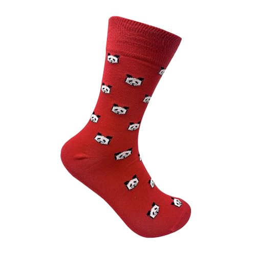 Image of Mint & Oak Printed Crew Socks For Men, Soft Cotton Calf Length Socks, Colorful Sock Gift For Men, Anti-Microbial & Odour Free, Funky Socks - Gift Box of 3