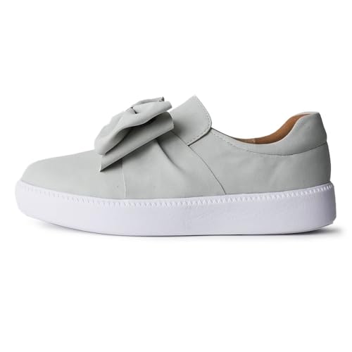 Image of J. Adams Wally Platform Sneakers for Women - Comfortable Slip On Shoes with Bow