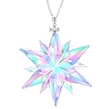 Fancyoung Crystal Snowflake Pendant Snow Ornaments 2022 Party Window Decor Christmas Decoration Wedd