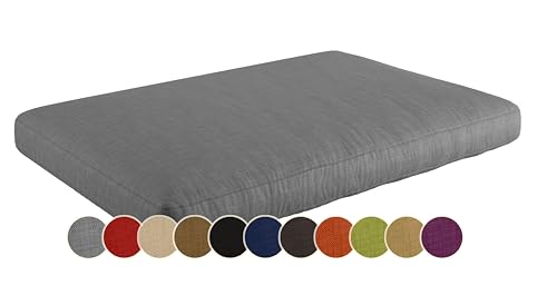 sunnypillow Coussin Assise pour Canapé Palette - Matelas Extérieur Impermeable, Anti UV - Siège 120 x 80 x 15 cm - Coussin Salon de Jardin, Terrasse, Balcon...