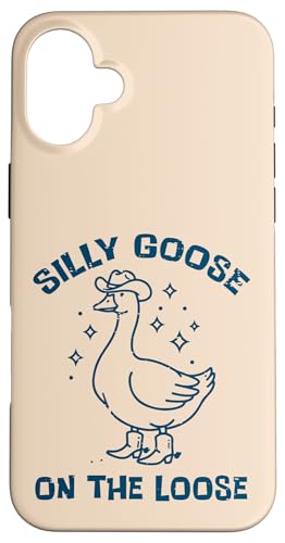 Cowboy Goose Silly On The Loose �������듮�� �����Y ���f�B�[�X �L�b�Y �X�}�z�P�[�X iPhone 16 Plus �p