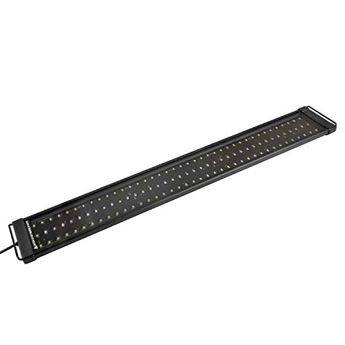 NICREW DeluxeLED Pantalla LED de Acuario, Luz LED de Acuarios y Peceras, Lámpara Tanque Plantados, Iluminación LED para Acuario de Aluminio, 75-90 cm 28W, 7500 K, 1850 LM