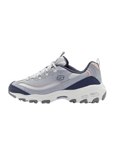 Skechers D'Lites Popular Vote baskets pour femmes en mesh noir et blanc