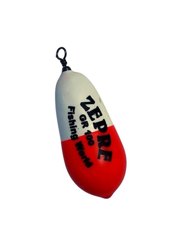 Piombo Pera con Girella Bianco/Rosso 1 pezzo
