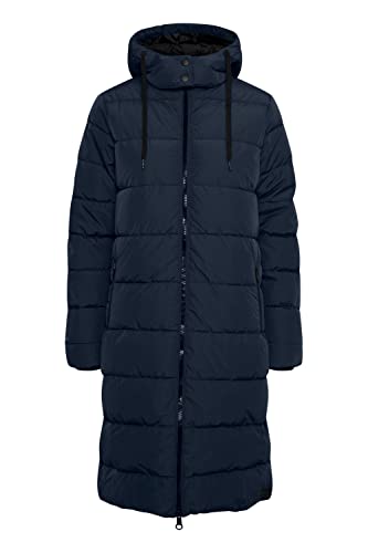 OXMO Soliana Damen Steppmantel Wintermantel Winterjacke gefüttert, Größe:M, Farbe:Total Eclipse (194010)