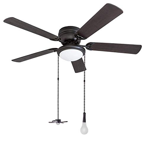 Image of Ceiling Fan Pull Chain Extender, Beaded Ball Extension Fan Pull Chain with Light Bulb and Fan Cord for Ceiling Light Lamp Fan Chain (Black)