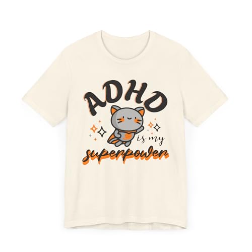 T-shirt TDAH Humour Superpower pour vos sorties décontractées
