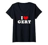 Photo Gallery donna i love gert, io amo gert maglietta con collo a v Photo Gallery donna i love gert, io amo gert maglietta con collo a v