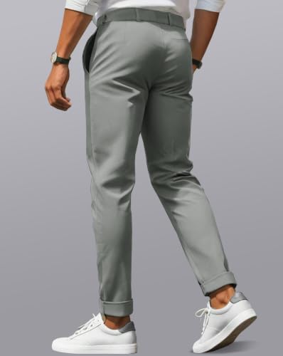 Image of Noble Monk Men's Formal Trousers | Regular Fit Stylish Pants for Men | Comfortable Solid Trousers | Classic Formal Wear for Men | Smart and Versatile Everyday Wear
