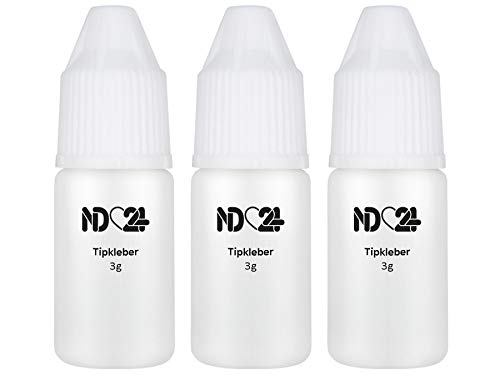 Tipkleber Set - Nagelkleber - Mittelviskos - Studio Qualität (3 x 3g)