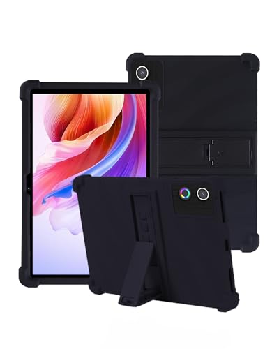 toergy Étui en silicone pour tablette Hcjip - Ouverture précise - Compatible avec la charge - Anti-chocs et anti-rayures - Réglage multi-angle - Sensation confortable - Noir