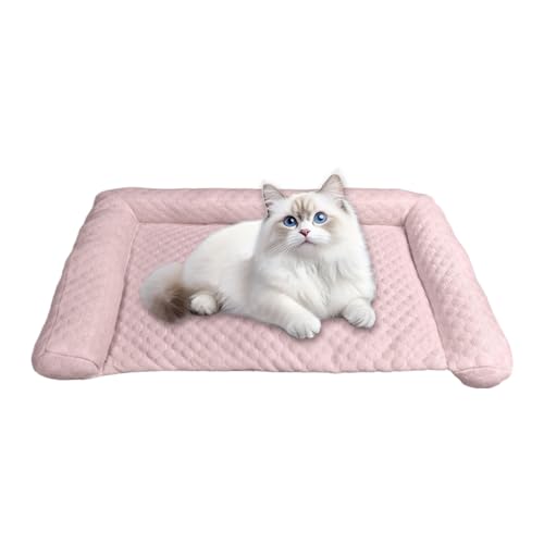 - Alfombra para Gatos | Colchón de Seda Helada Lavable para Cachorro Tiempo Caliente Interior Exterior Viaje Camping Jaula jardín