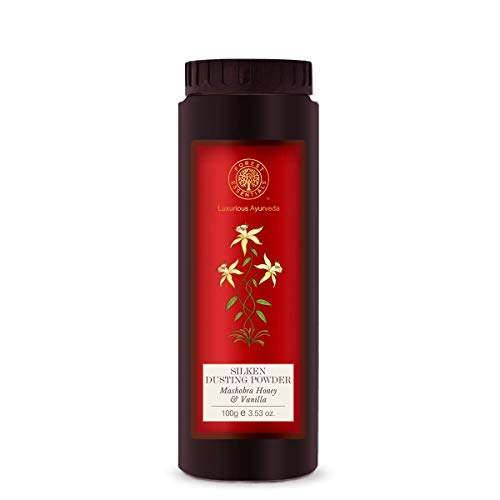 Image of Forest Essentials Silken Dusting Powder Indian Rose Absolute 100 Gms & Silken Dusting Powder Mashobra Honey & Vanilla 100 Gms