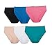 Fruit of the Loom Women's 6 Pack Microfiber Hi-Cut Panties, Multi, 5