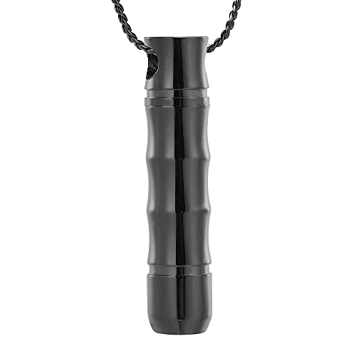 Collier souvenir de crémation pendentif cylindre pour cendres et parfum