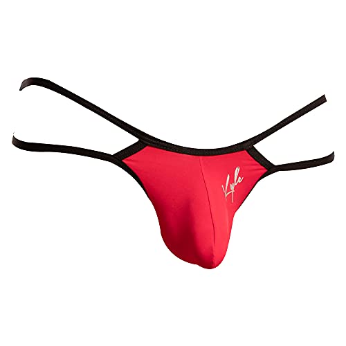 Kyle Mens Bipolar Bikini Underpants Micro Pouch V Shape Sexy Sheer Thong Underwear