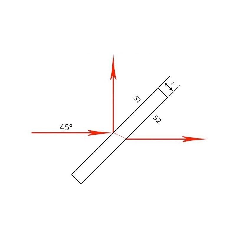 Płyty rozdzielacza wiązki 10 mm * 5 mm * 1,1 mm 50R 50T optyczny rozdzielacz wiązki Len Płyty kompensacyjne dla instrumet grubość 1,1 mm