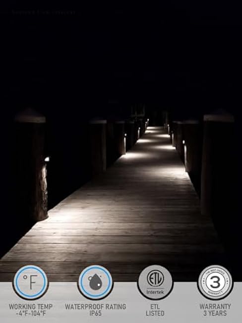 LEONLITE LED Deck Lights 5W 2700K Soft White Oil Rubbed Bronze