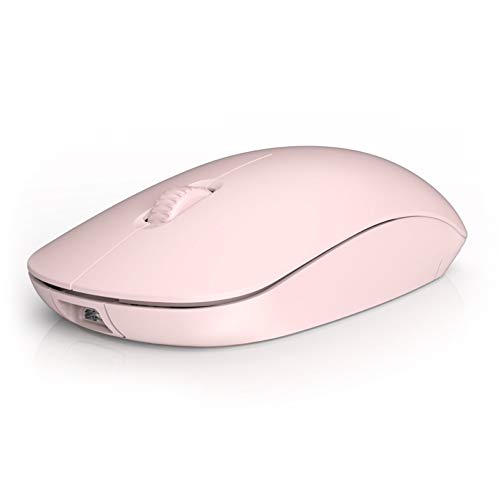 MOHALIKO Wireless Mouse, M108 2.4G Rechargeable Mute Wireless Bluetooth Gaming Mouse Computer Accessories Pink Rechargeable