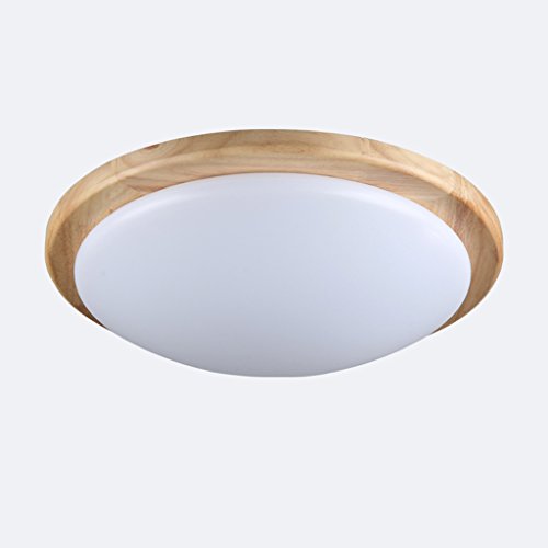 Preisvergleich Produktbild Deckenleuchte küche LED-Wohnzimmer Schlafzimmer Deckenleuchte einfach Balkon Lampe Gartenholz Schlafzimmerlampe (Size : 38 * 38CM)
