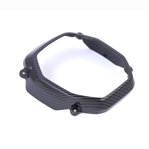 Image of Mokuo Motorcyle Fairing Parts,Front Head Decor Cover in ABS Material Compatible with 2021-2024 Honda Grom Msx 125 SF,Carbon Fibre Color