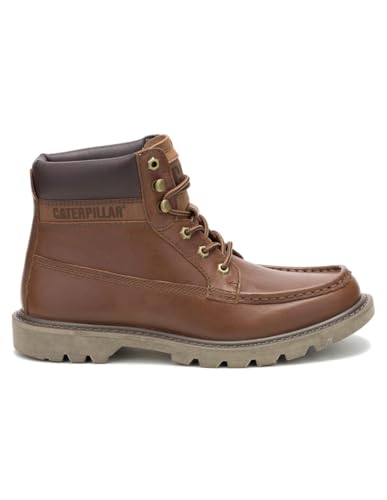 Image of CAT Caterpiller Mens Colorado Moc Toe Leather Ankle Boots - Nuthatch - 9 US