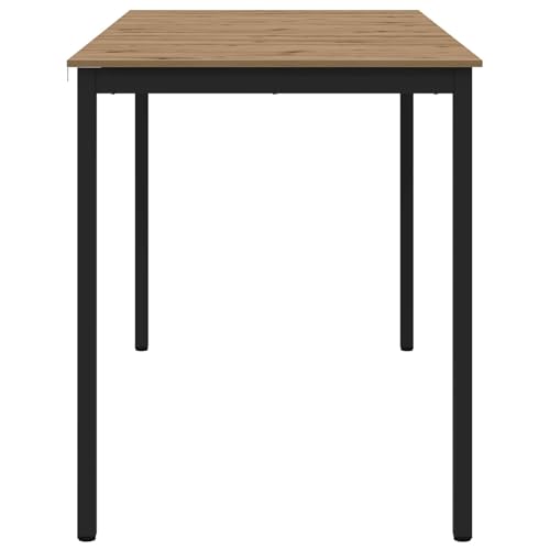 Table mange-debout rectangulaire bois et métal stable pour optimiser les petits salons - 7