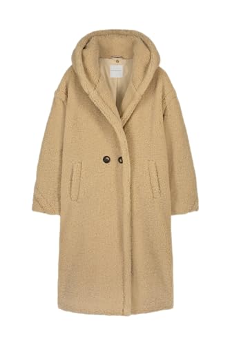 Rino&Pelle Lasta.7002210 Long hooded double breasted coat beach in 40