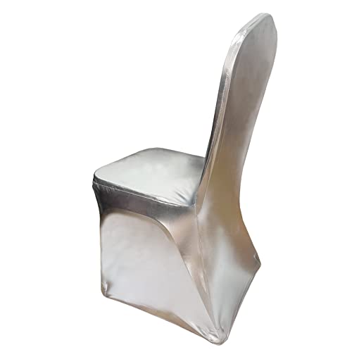 Ieventstar Stretch Dining Chair Cover For Wedding Banquet Party Dining Room (Shiny Silver) #TOP2