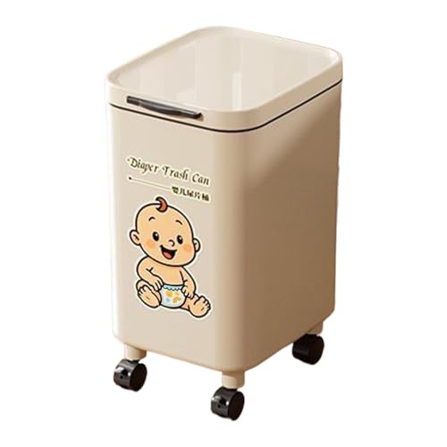 Qianly Poubelle à Couches/poubelle Décorative et Moderne, Multifonctionnelle, pour Appartement, Salle de Bain, Salon, Court
