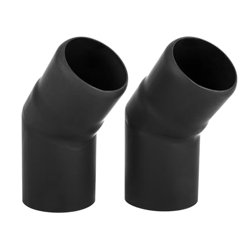 Petromax Winkelrohrset f&uuml;r Loki und Loki2 (2 Stk., Schwarz, Edelstahl, Zeltrohrset, 2 x 45&deg; Neigung, 19,3 x 12,3 x 6 cm)