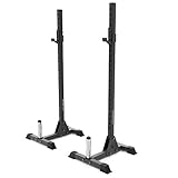 ARCHON Adjustable Squat Rack | Weight Rack | Squat Rack and Bench Press Rack | Squat Stand | Half Rack | Barbell Rack | Great Ad On Olympic Weight Bench and use with Your Squat Bar