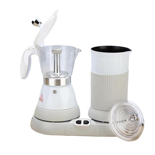 家庭用電気コーヒーメーカー、自動温冷泡立て器、ミルク泡立て器付き、55?65℃の正確な温度制御、自動醸造、ミルクの加熱、泡立て、モカ、ラテ用