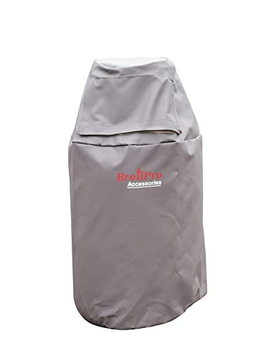 BroilPro Accessories Propane Tank Cover Fits 30-Pound Steel Propane Cylinder Cover for RV Trailer, Brown.
