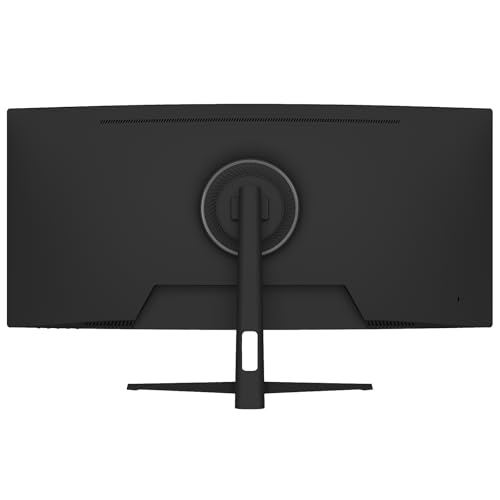 Image of CRUA 34 inch WQHD 165Hz Ultrawide Curved Gaming Monitor, 1500R, FreeSync, Black | 3440x1440 21:9, 120%sRGB, Low Blue Light, HDMI 2.1 /DP 1.4 and 75x75mm Wall Mount for PC Gaming, Streaming, Editing and Work