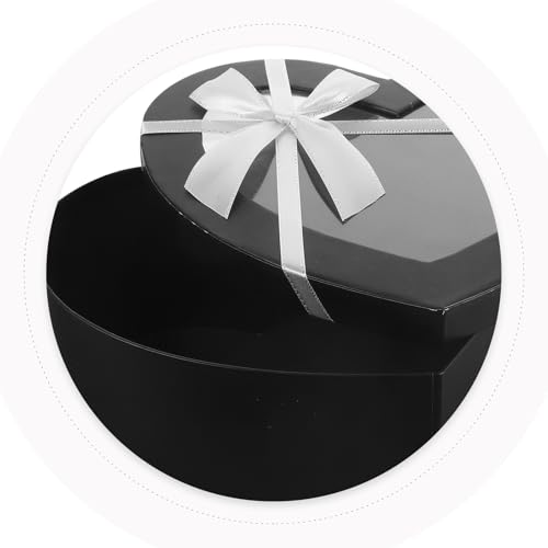 Coffret présent vide pour fleurs en forme de cœur rigide de luxe - 4
