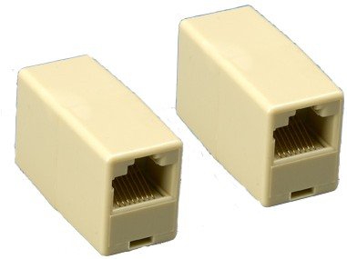 VasterCable 5 Pack, RJ45 Coupler, Modular Inline Coupler (8P/8C, Ivory)