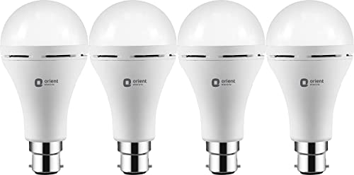 Image of Orient Electric 9Watts Eternal Emergency LED Light Bulb, Base B22 (Cool Day White, Pack of 4)