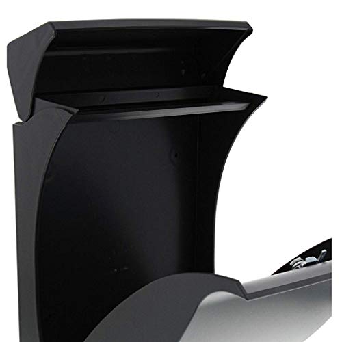 Cdyd Wall Mount Locking Mailbox, Secure Letterbox, Waterproof Postbox Lockable Mailbox, Black #TOP4